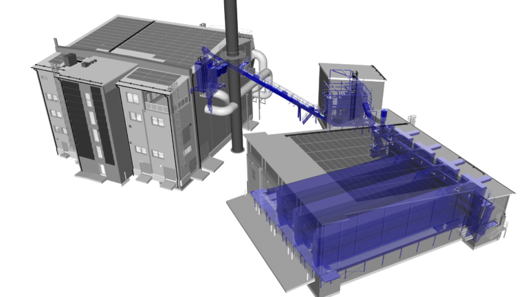 Model of plan that handles biomass.