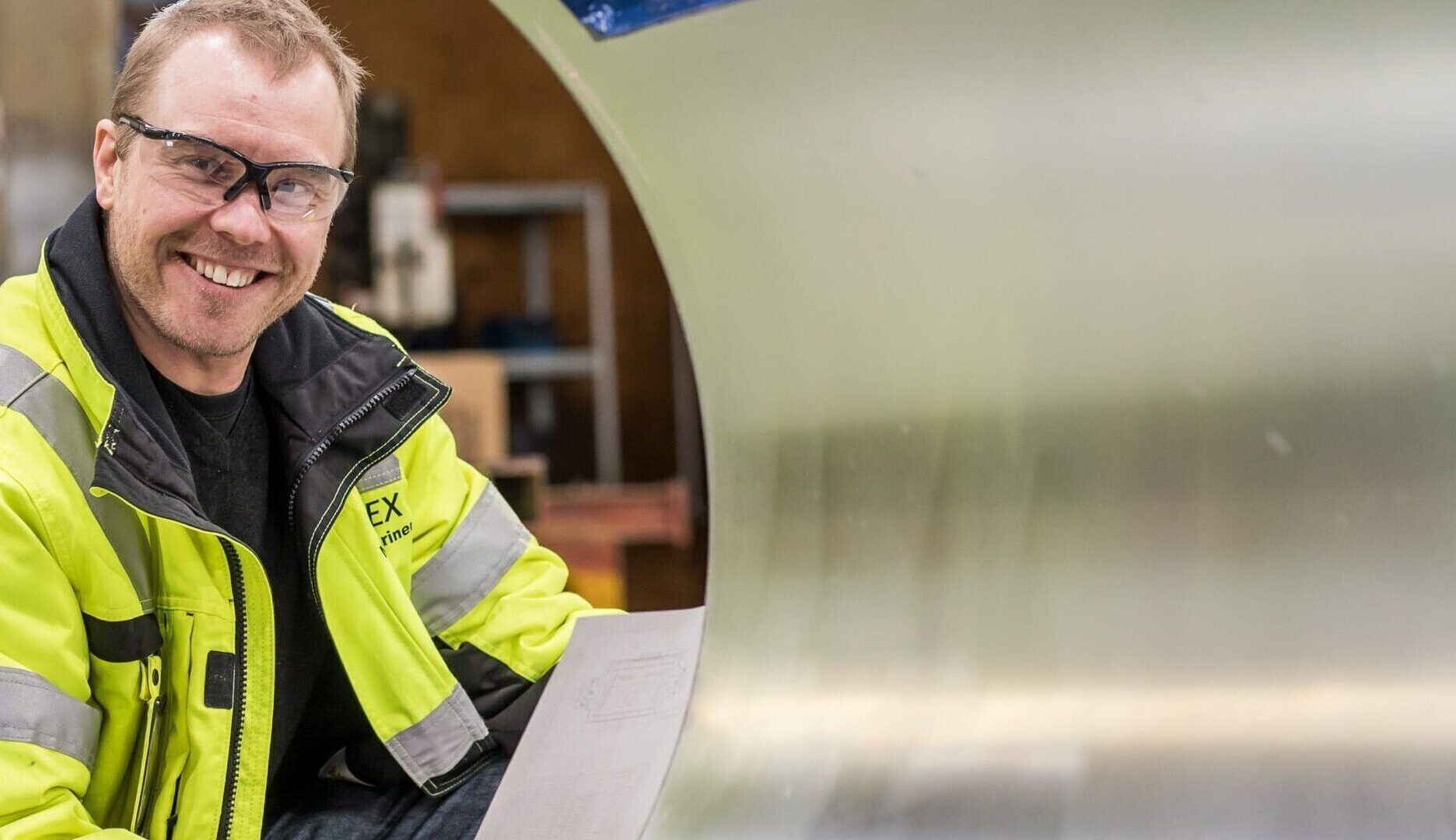 Engineer making structural analysis for plant.