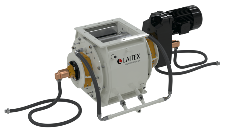 White cooled rotary valve.