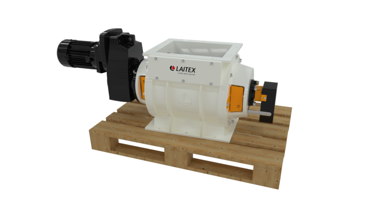 White rotary valve.