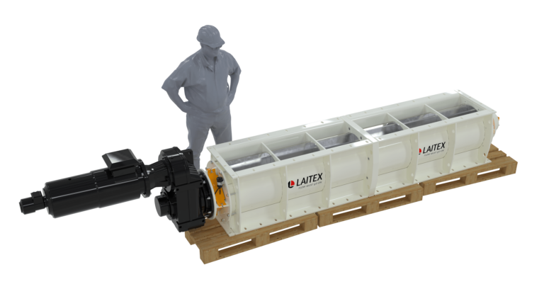 Long white rotary feeder and an engineer.