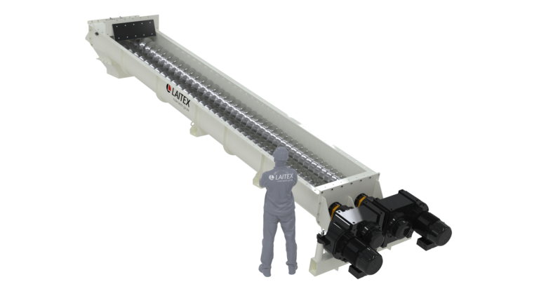 White screw storage discharger and an engineer.