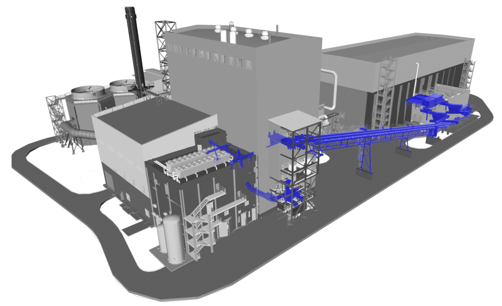 Chicken litter biomass handling in a power plant Laitex Oy