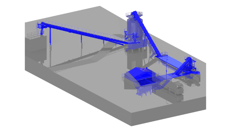 Mode of a bio-oil refinery with blue fuel handling system.