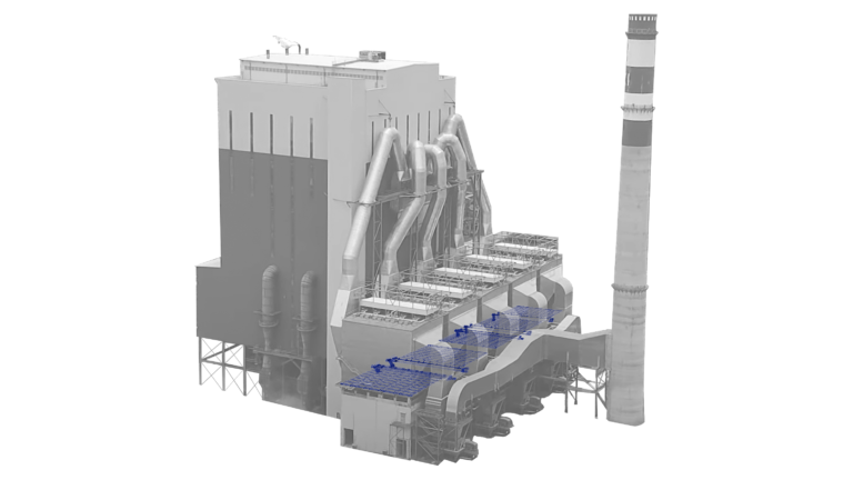 ESP equipment inside a pulp mill in OKI, Indonesia.