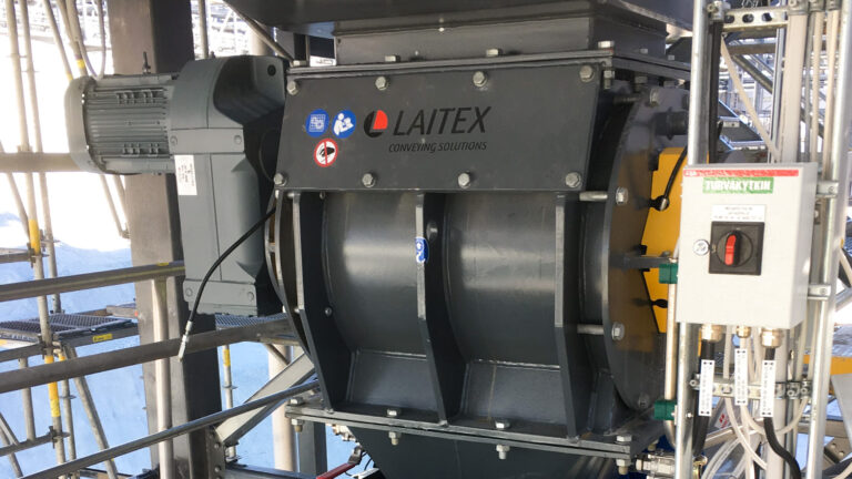 Laitex's black rotary feeder.