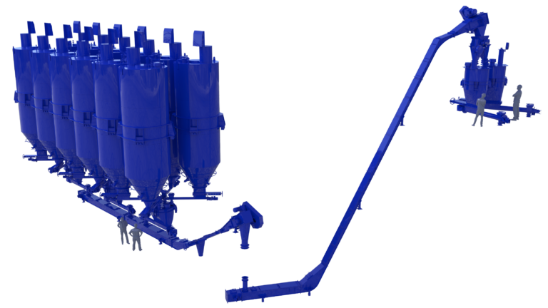 3d model for slag conveying.