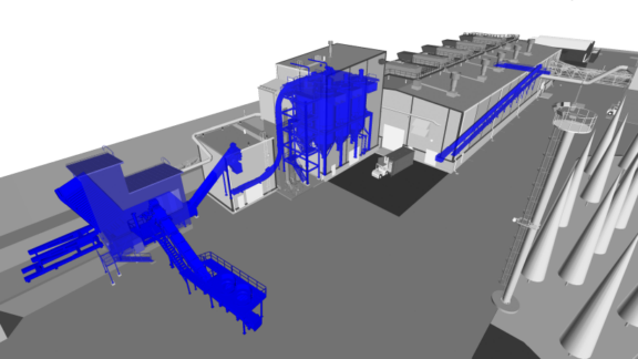 Outokumpu – Biochar with side feeding line